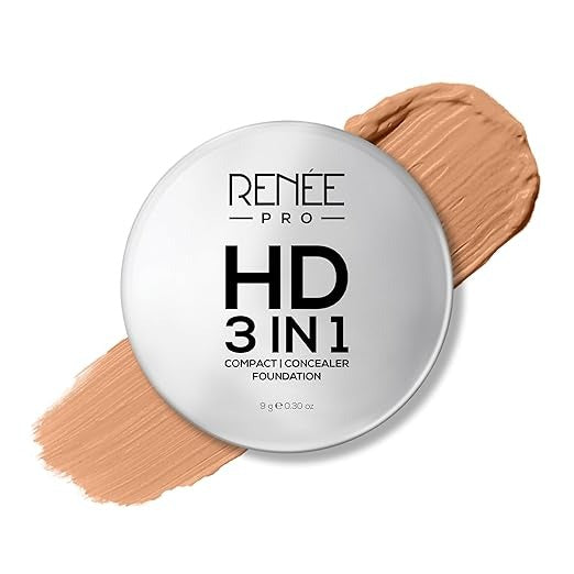 Renne PRO HD 3 In 1 Compact Foundation - 9 gms