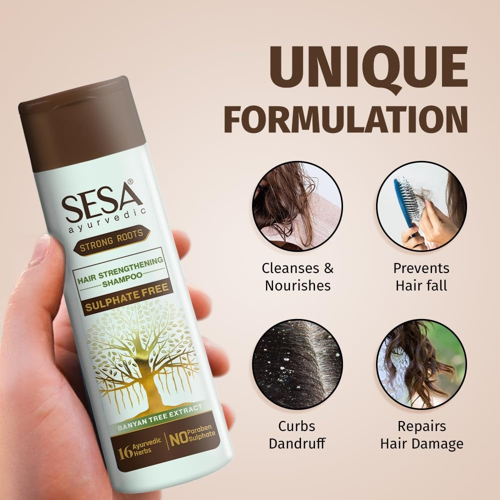Sesa Ayurvedic Strong Roots Shampoo + Conditioner - 200 ml