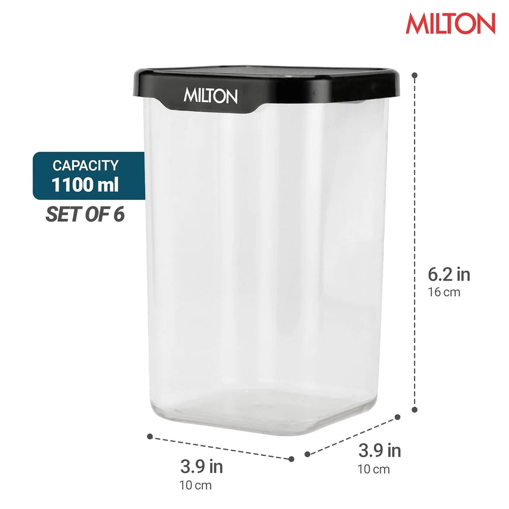 Milton Square Containers Kitchen Storage Set of 6