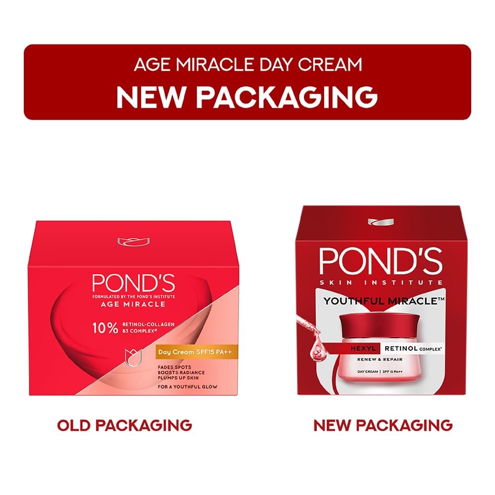 Ponds Age Miracle Wrinkle Corrector Spf 15 Pa++ Anti Aging Day Cream - 50 gms