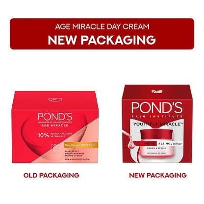 Ponds Age Miracle Wrinkle Corrector Spf 15 Pa++ Anti Aging Day Cream - 50 gms
