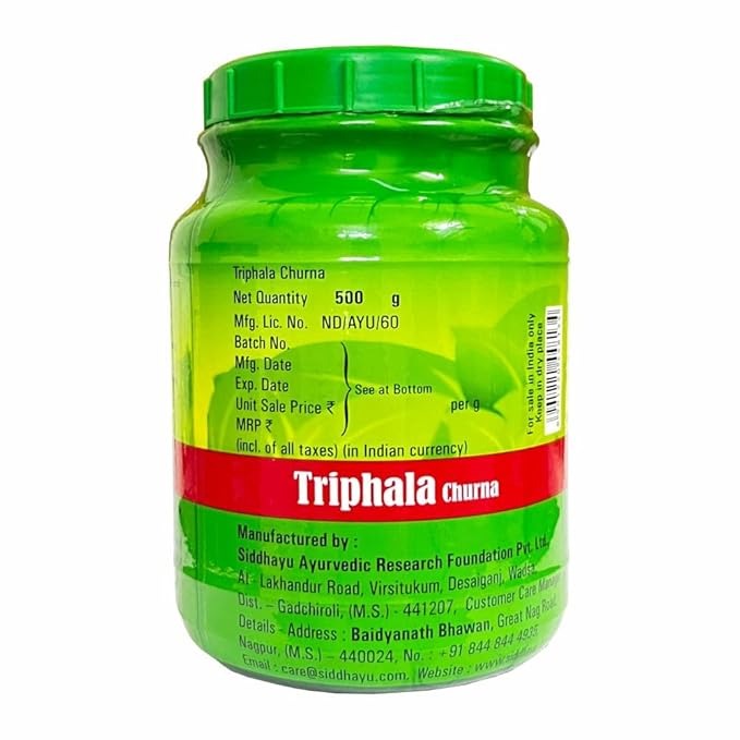 Baidyanath Asli Ayurved Nagpur Triphala Churna - 500 gms