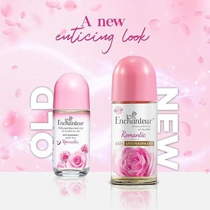 Enchanteur Romantic Roll-On Deodorant for Women - 50 ml