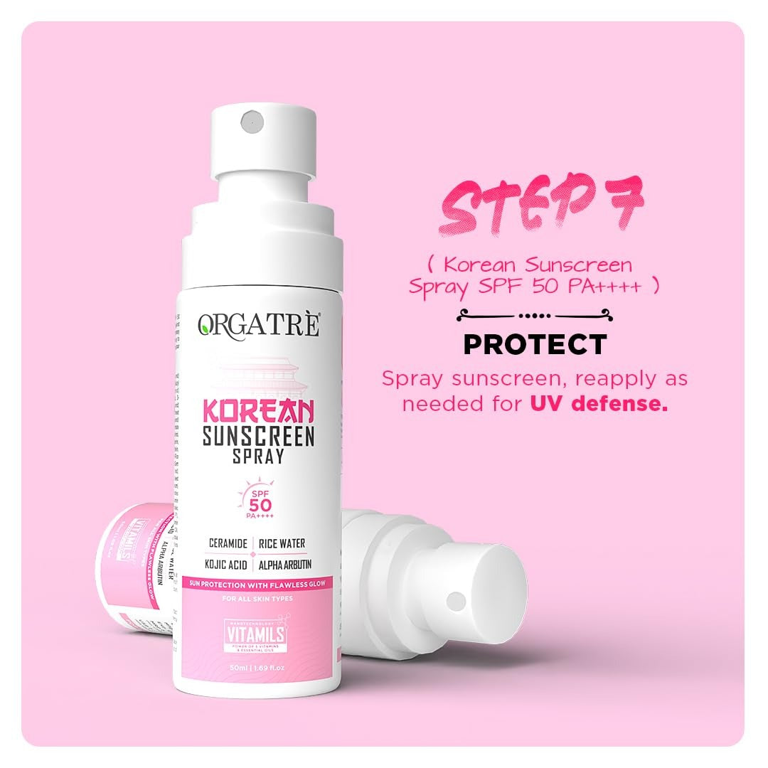 Orgatre Korean Rice & Ceramide 7-Step Skincare Gift Set