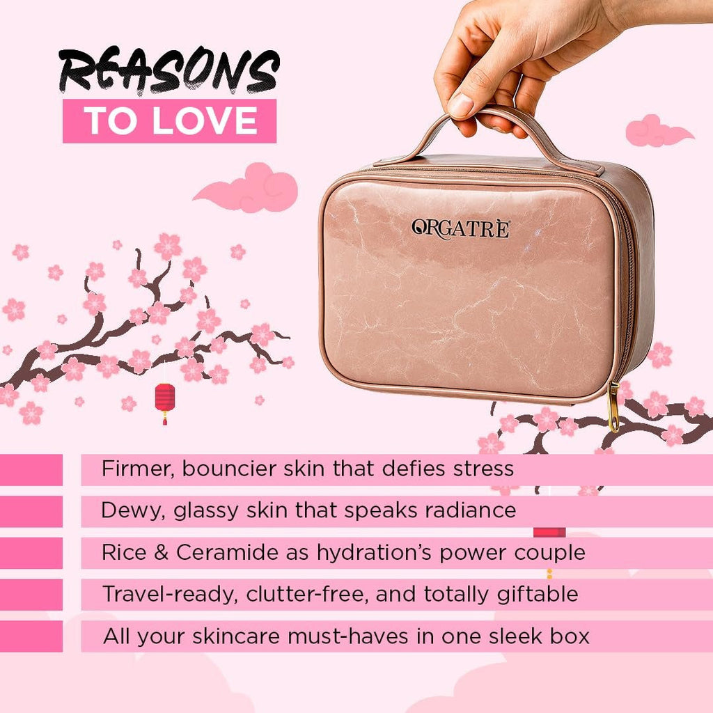 Orgatre Korean Rice & Ceramide 7-Step Skincare Gift Set