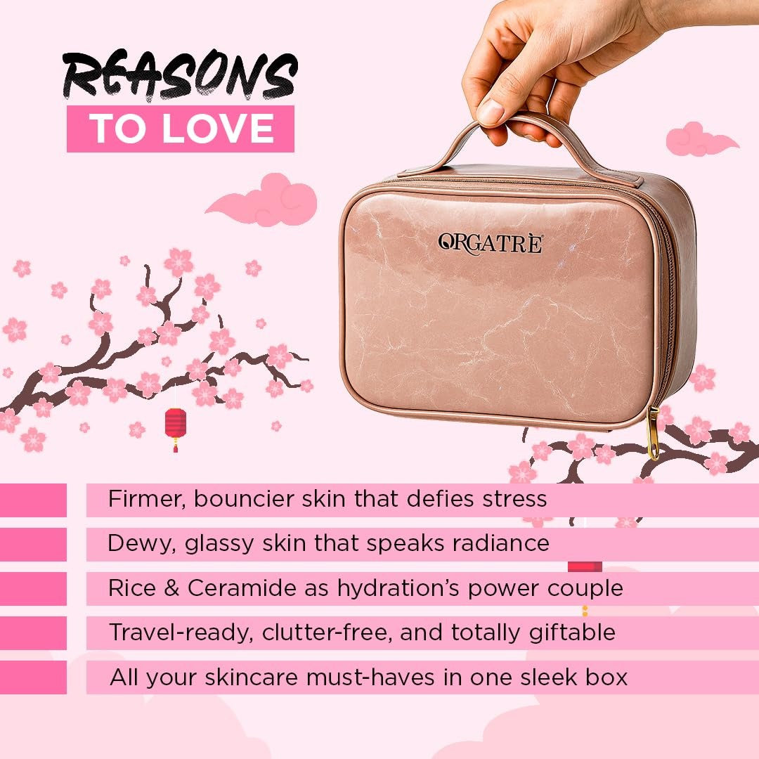 Orgatre Korean Rice & Ceramide 7-Step Skincare Gift Set