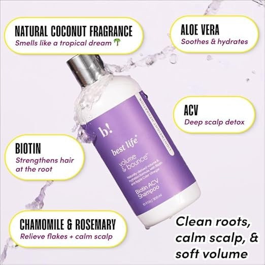 Best Life Biotin Acv Apple Cider Vinegar Shampoo - 300 ml