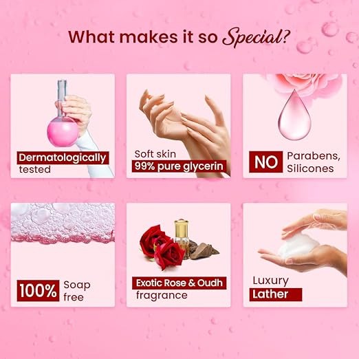 Dabur Gulabari Shower Gel-Himalayan Rose & Oudh - 250 ml