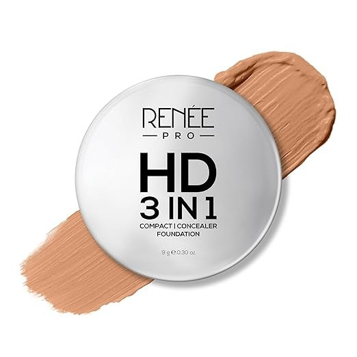Renne PRO HD 3 In 1 Compact Foundation - 9 gms