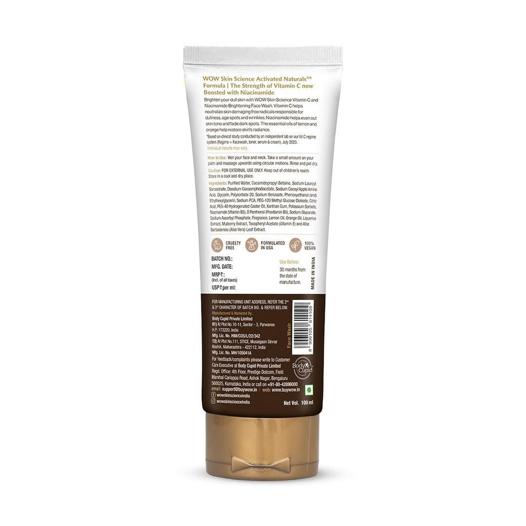 Wow Skin Science Brightening Vitamin C Face Wash