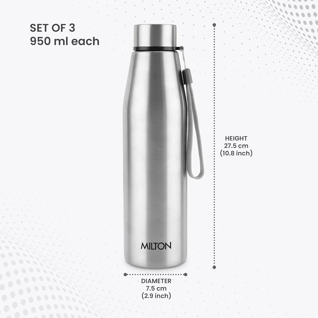 Milton Drift Stainless Steel Bottle Pack of 3