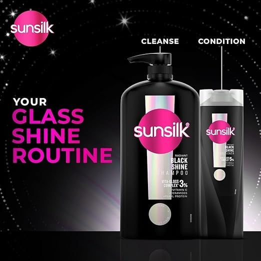 Sunsilk Stunning Black Shine Shampoo - 1 Litre