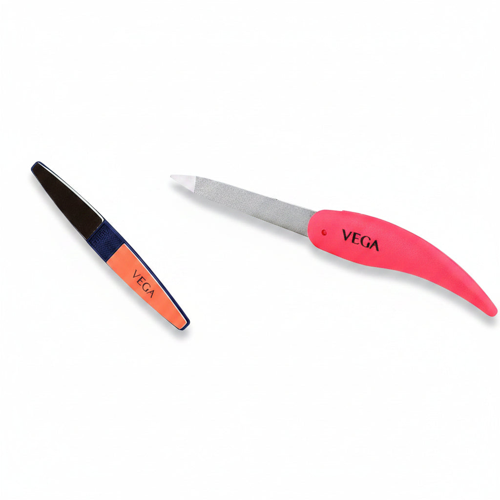 Vega Nail Buffer & Vega Portable & Foldable Nail File for Qaulity Manicure