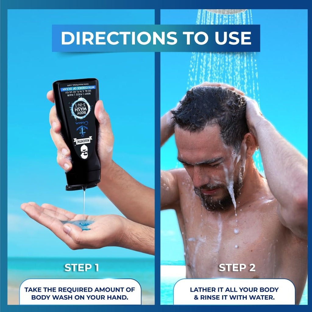 Muuchstac Ocean 3 in 1 Body Wash - 182 ml