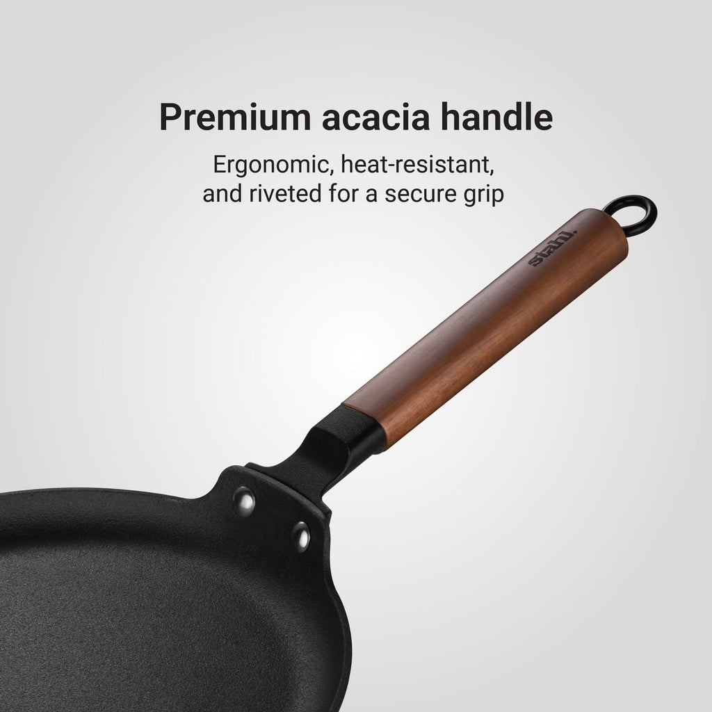 Stahl Blacksmith Signature Dosa Tawa Cast Iron Pre-Seasoned