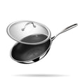 Stahl Deep Fry Pan Triply Artisan Hybrid Series