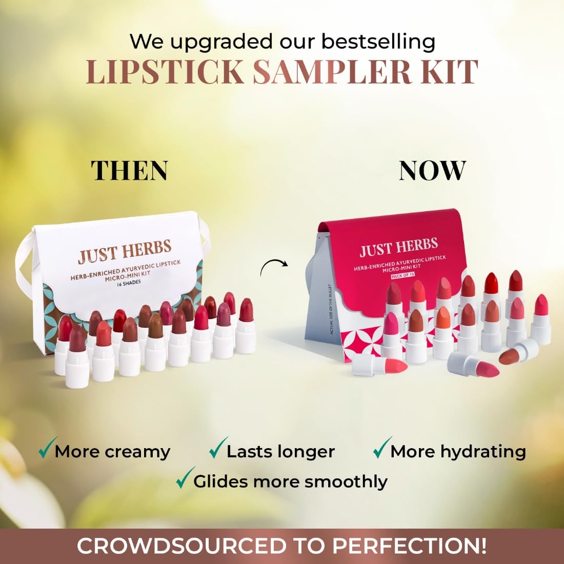 Just Herbs Ayurvedic Lipstick Micro-Mini Trial Kit