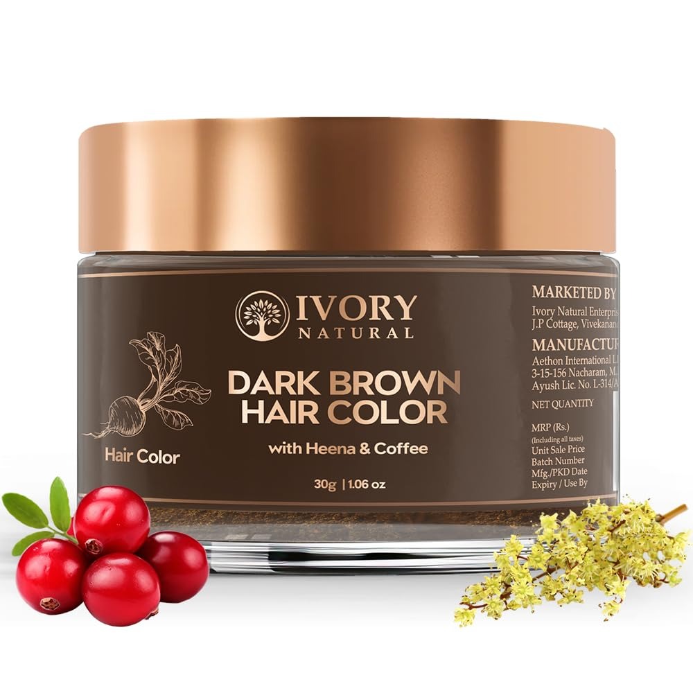Ivory Natural Dark Brown Hair Color - 30 gms