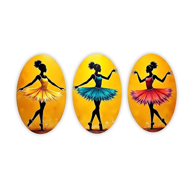 GiftOday Abstract Art Dancers Wood Wall Hanging Decoration Items Abstract Art Dancers