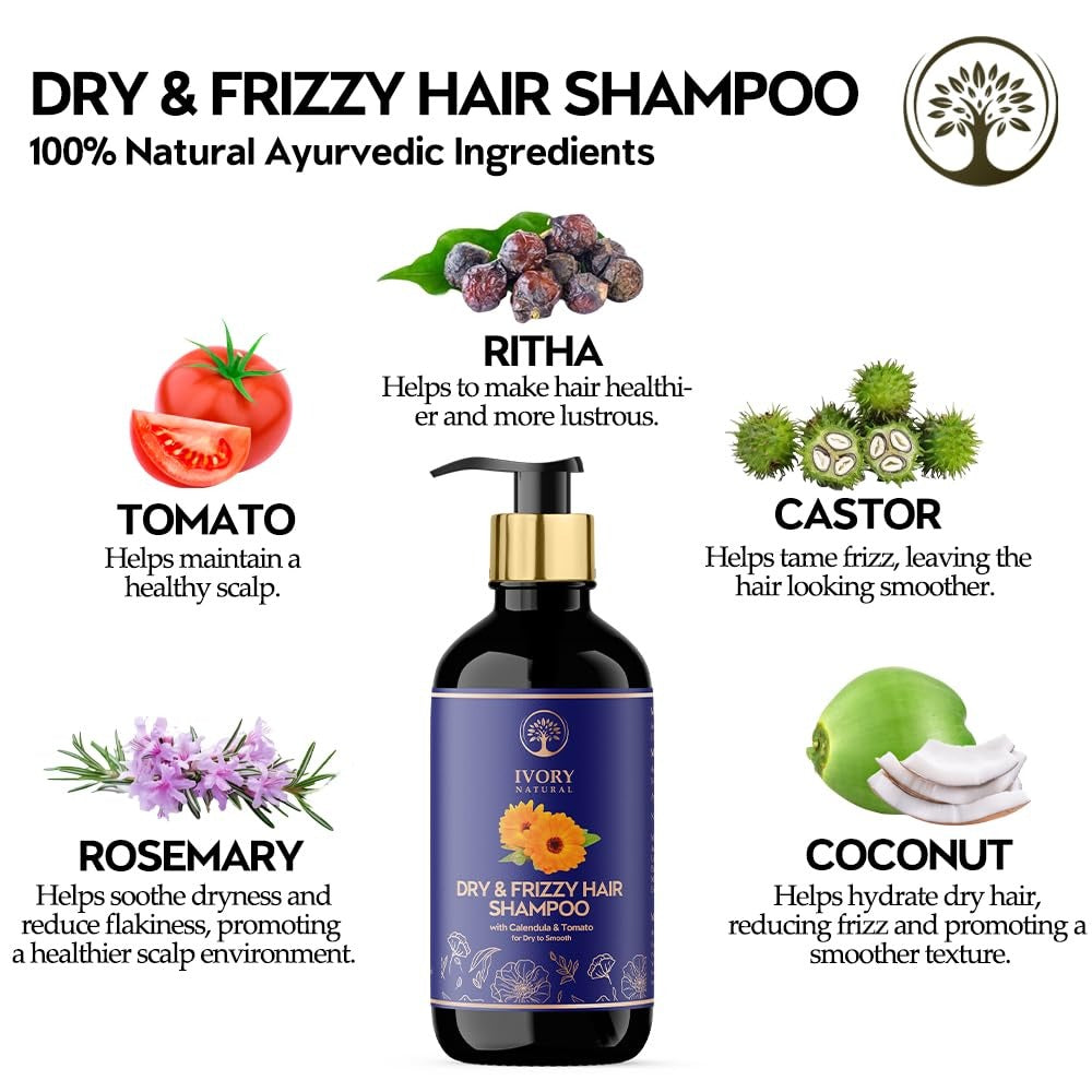 Ivory Natural Dry & Frizzy Hair Shampoo - 200 ml