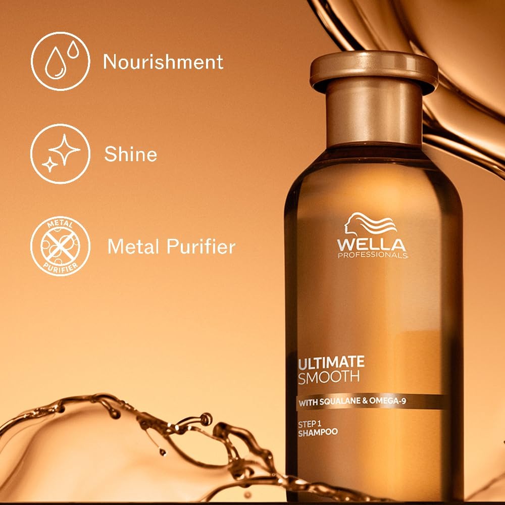 Wella Professionals Ultimate Smooth Shampoo with Squalane and Omega-9 - 250 ml