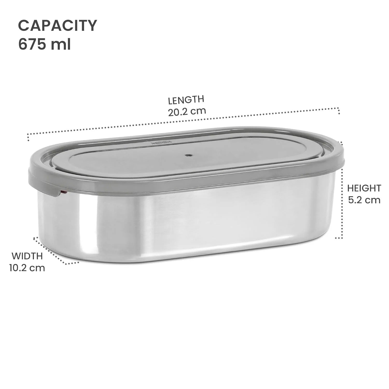 Milton Steel Slider Stainless Steel Container