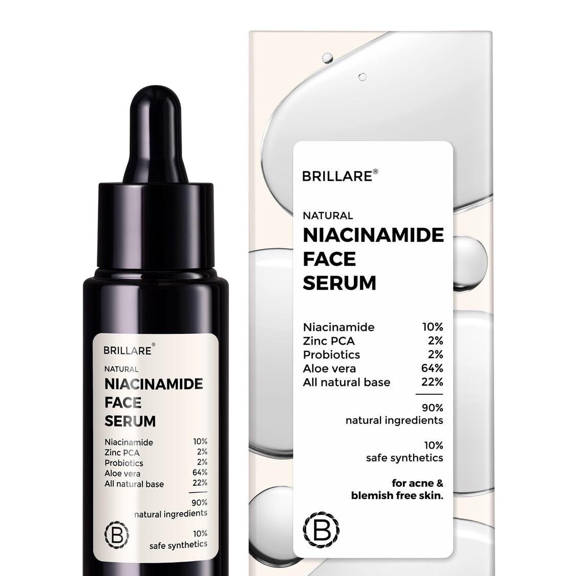 Brillare Natural Niacinamide Face Serum - 30 ml