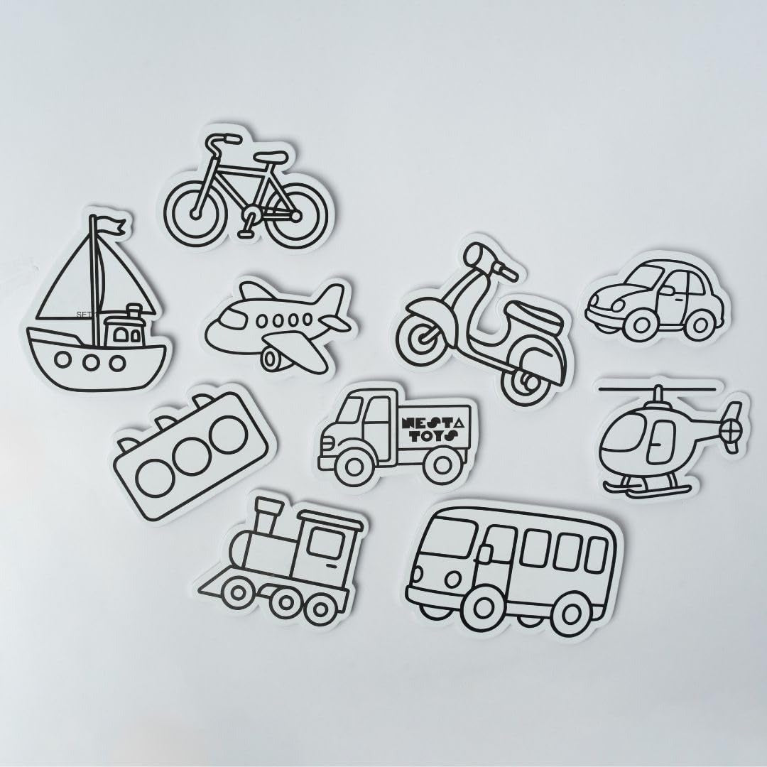 Nesta Toys Diy Vehicles Magnets  Art & Craft Activity for Girls & Boys Art Kits & Supplies DIY Creative Activity Gifts for Kids Ages 6, 7, 8, 9, 10, 11, 12 Years