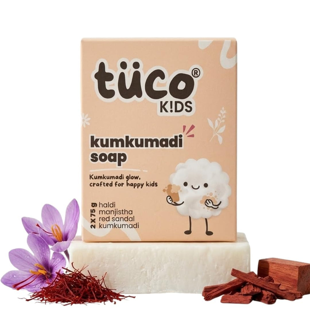 Tuco Kids Kumkumadi Soap For Kids 3-12 Years - 75 gms (Pack of 2)