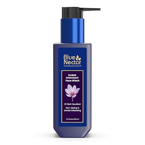 Blue Nectar Kumkumadi Brightening Face Wash with Saffron for Women & Men
