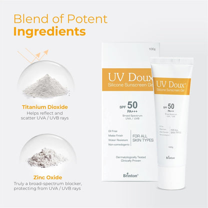 Brinton UV Doux Silicone Sunscreen Gel SPF 50 PA+++, UVA/UVB Protection