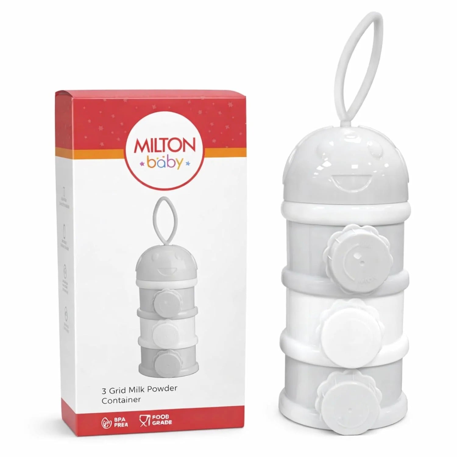 Milton 3 Grid Milk Powder Container for Baby