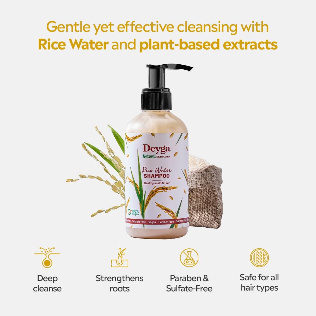 Deyga Rice Water Shampoo - 220 ml