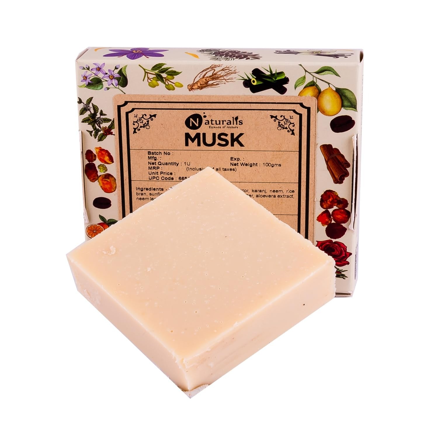 Naturalis Essence of Nature Handmade Musk Soap - 110 gms