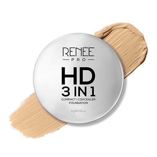 Renne PRO HD 3 In 1 Compact Foundation - 9 gms