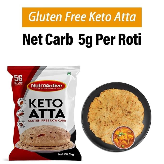 Diabexy NutroActive Keto Atta Gluten Free Ultra Low Carb Flour - 1 kg