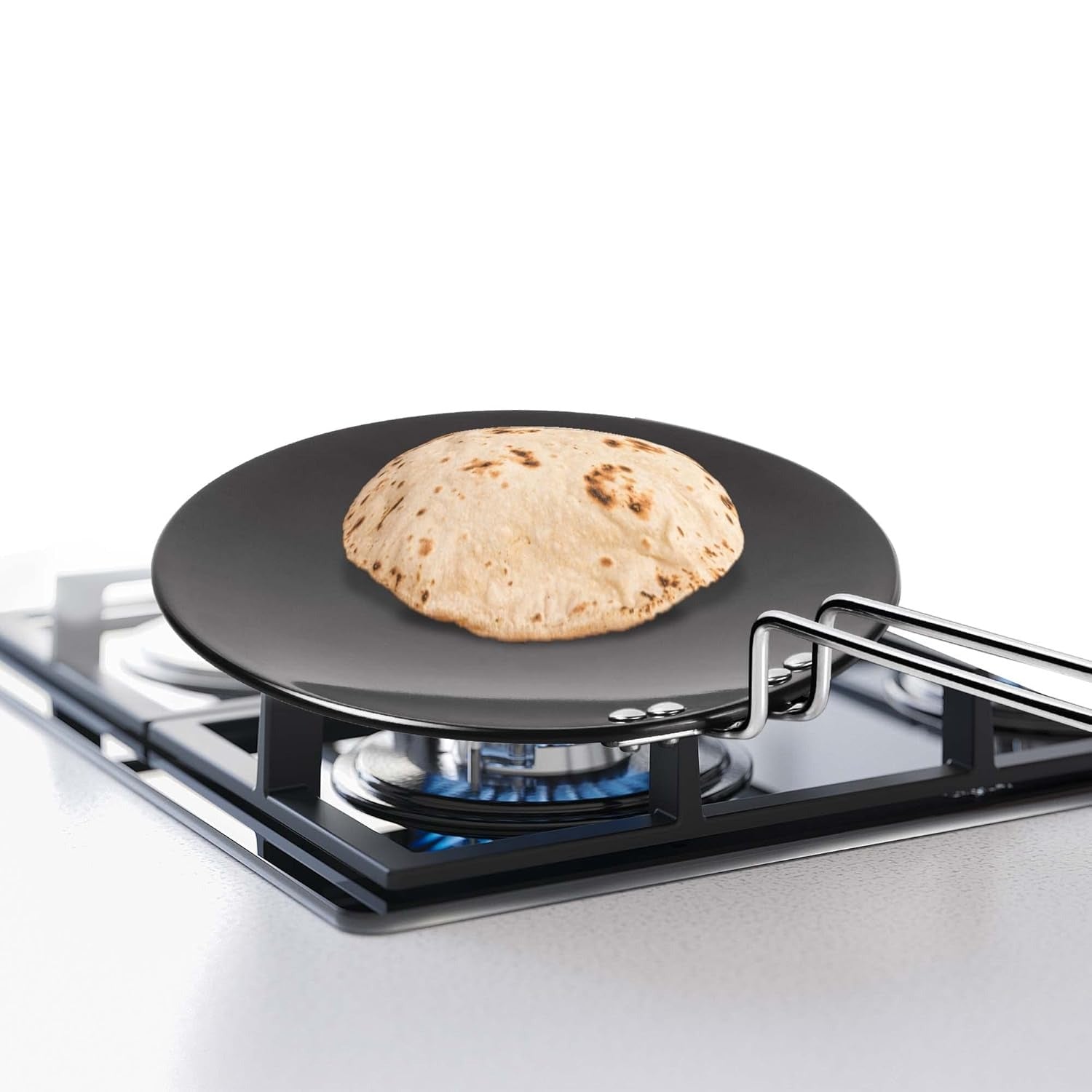 Milton Pro Cook Hard Anodized Tawa, 24 Cm, Dark Grey - 925 gms