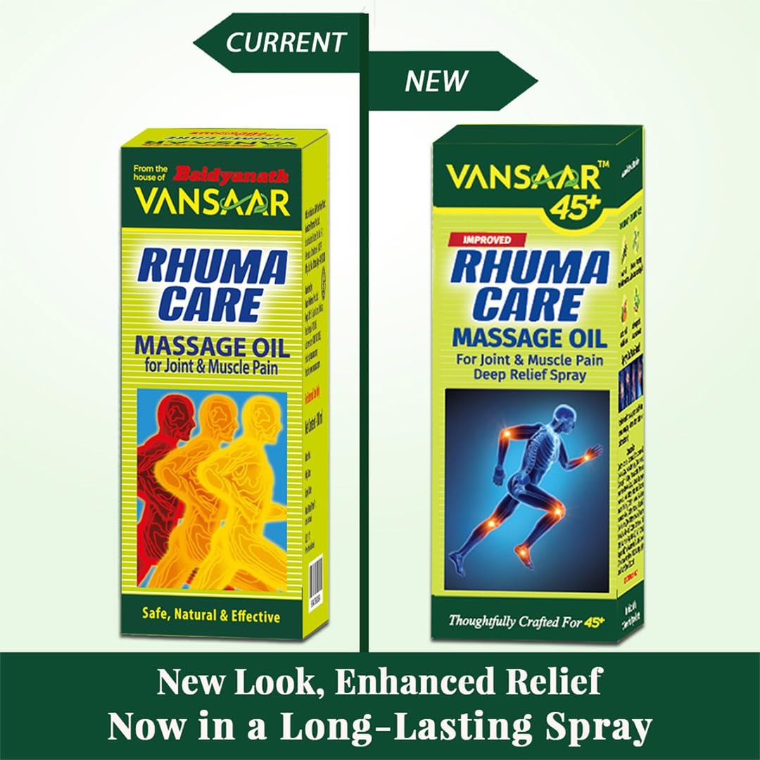 Baidyanath Vansaar Rhuma Massage Oil for Muscle & Joints Pain - 100 ml