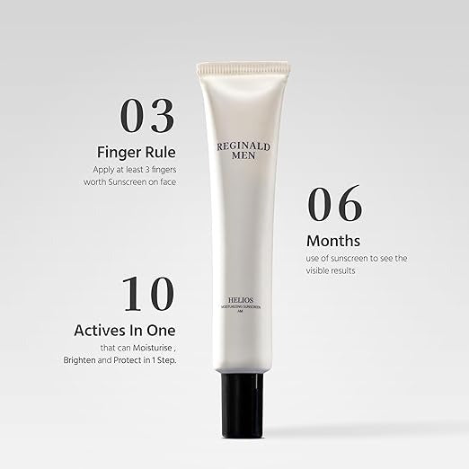 Reginald Men Sunscreen SPF 50 PA++++ Brightening & Moisturising - 50 gms