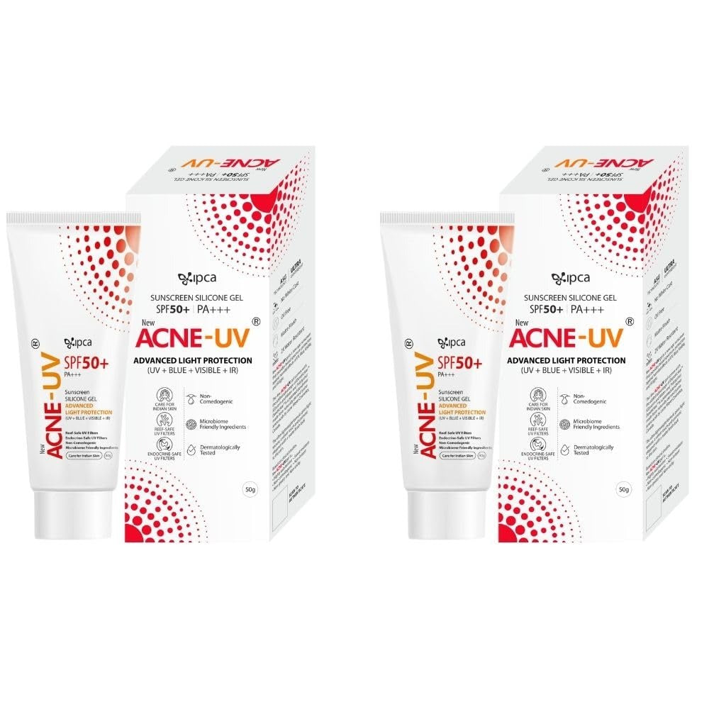 IPCA Acne-UV Gel SPF-50 - 50 gms (Pack of 2)