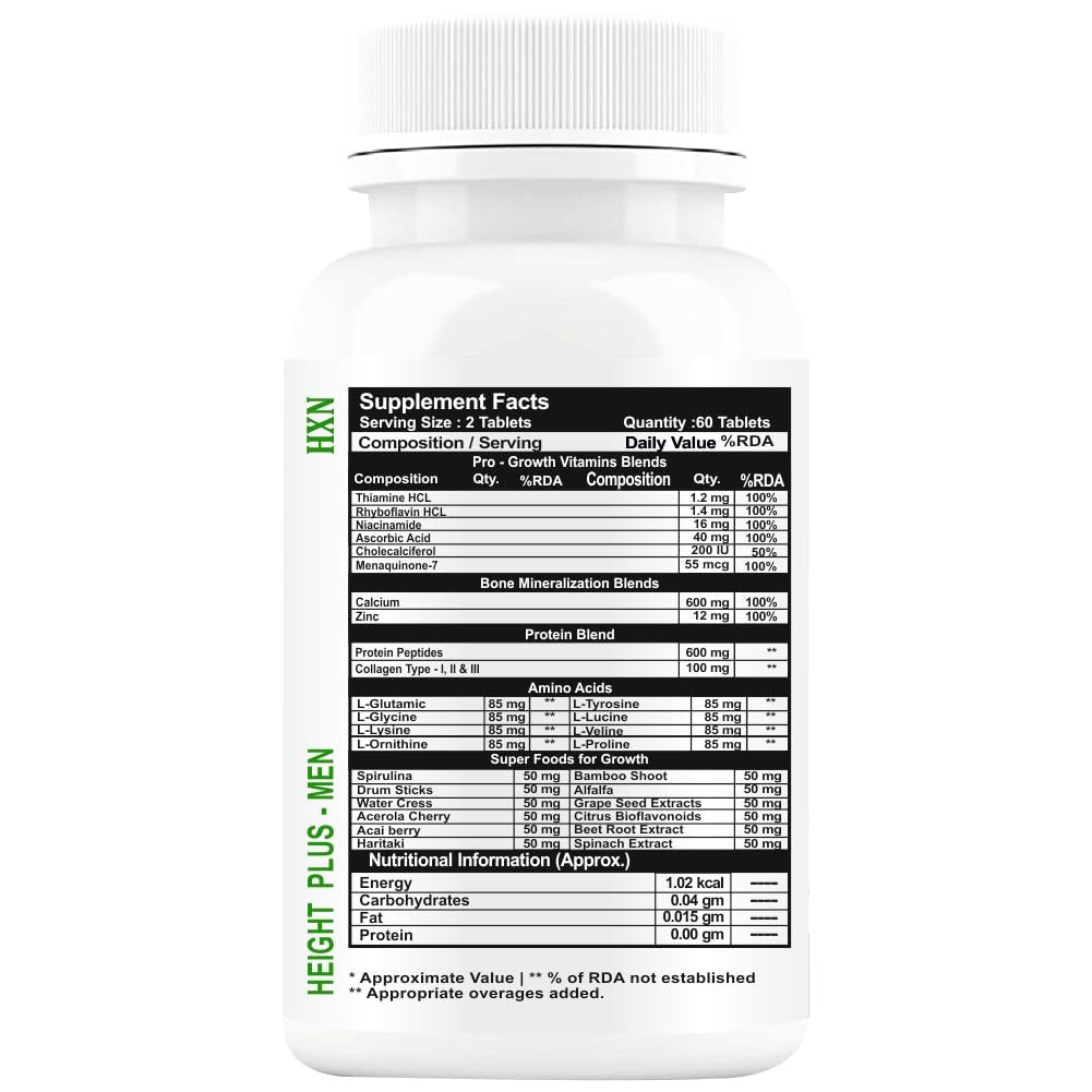 HXN Height Plus - 60 Tablets