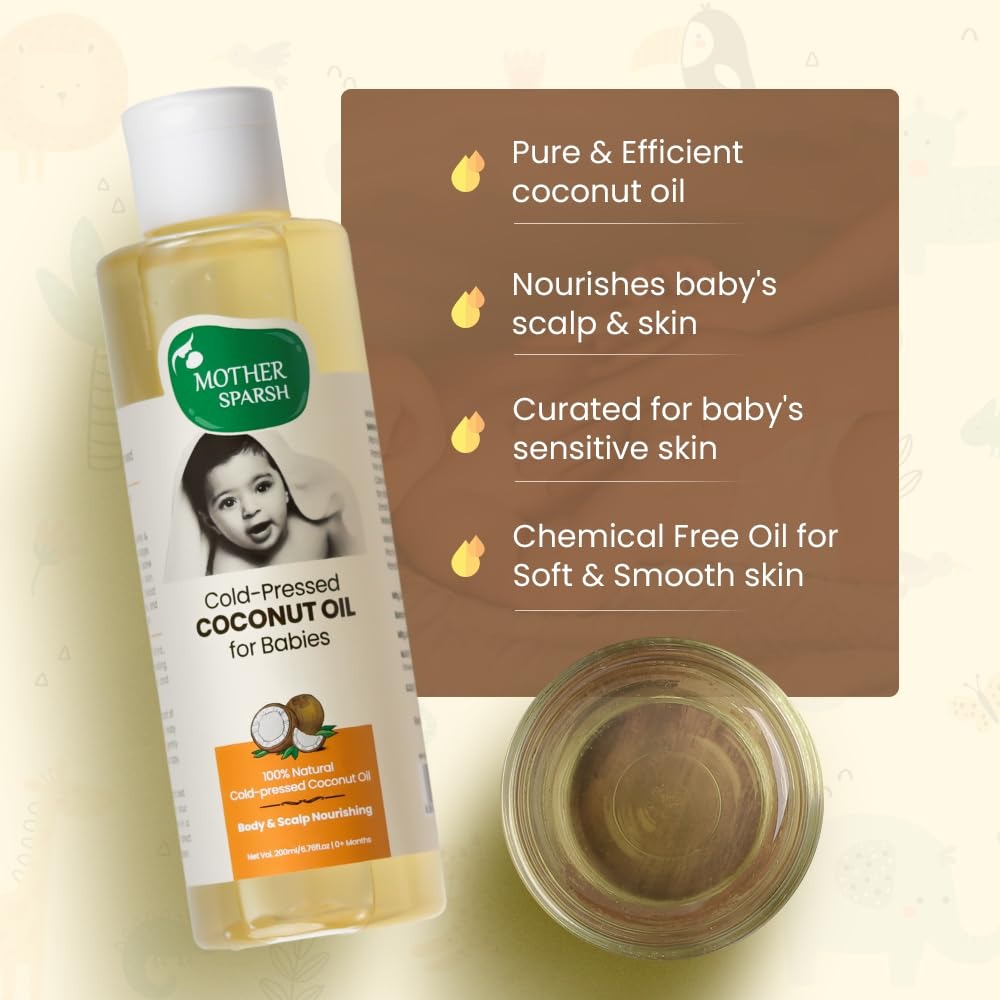 Mother Sparsh Cold Pressed Virgin Coconut Oil - 200 ml