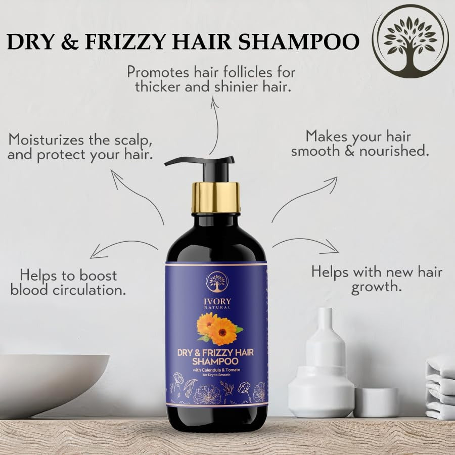 Ivory Natural Dry & Frizzy Hair Shampoo - 200 ml