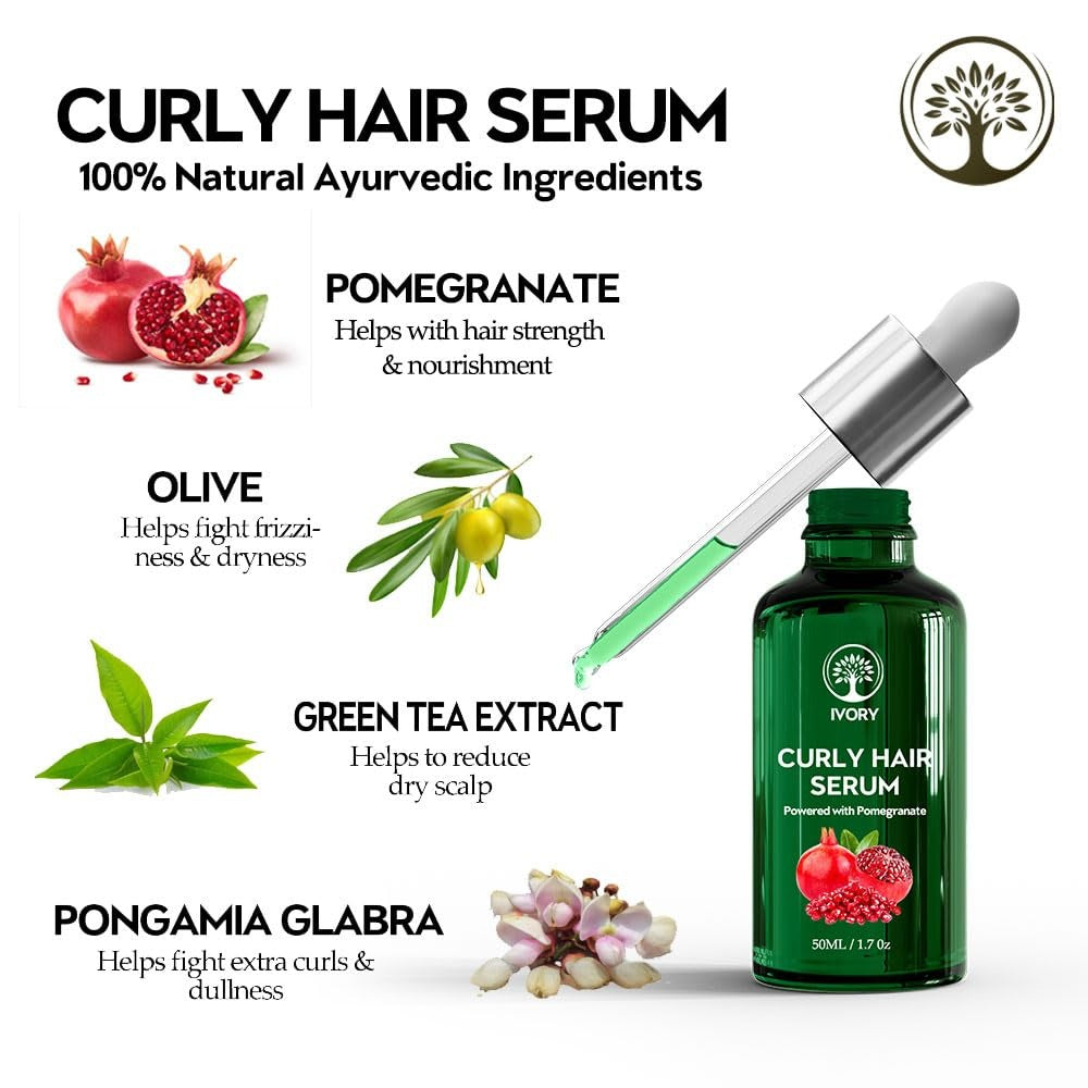 Ivory Natural Curly Hair Serum - 55 ml