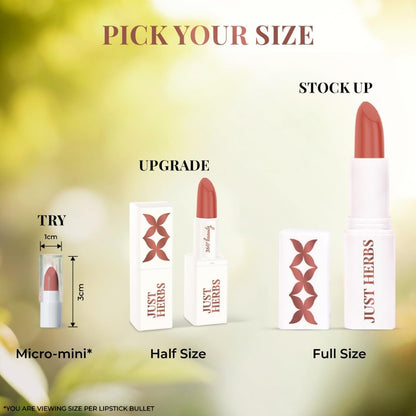 Just Herbs Ayurvedic Lipstick Micro-Mini Trial Kit