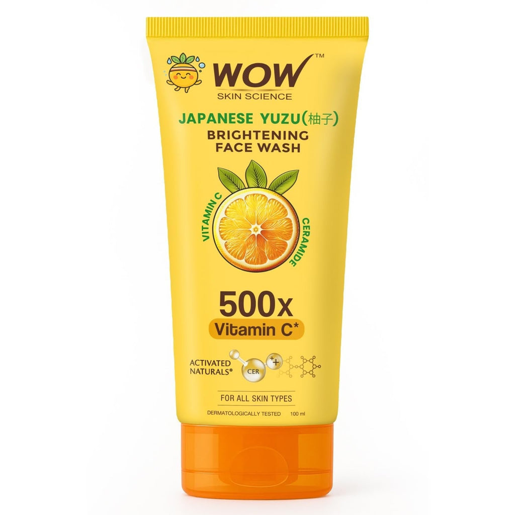 WOW Skin Science Japanese Yuzu + Vitamin C with Ceramide Brightening Face Wash