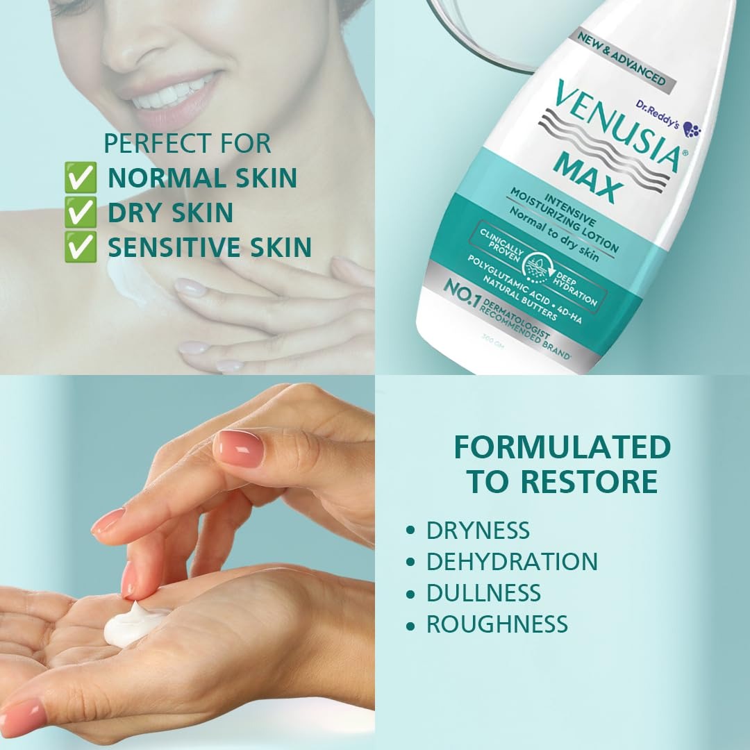 Dr. Reddy Venusia Max Intensive Moisturizing Lotion - 300 gms