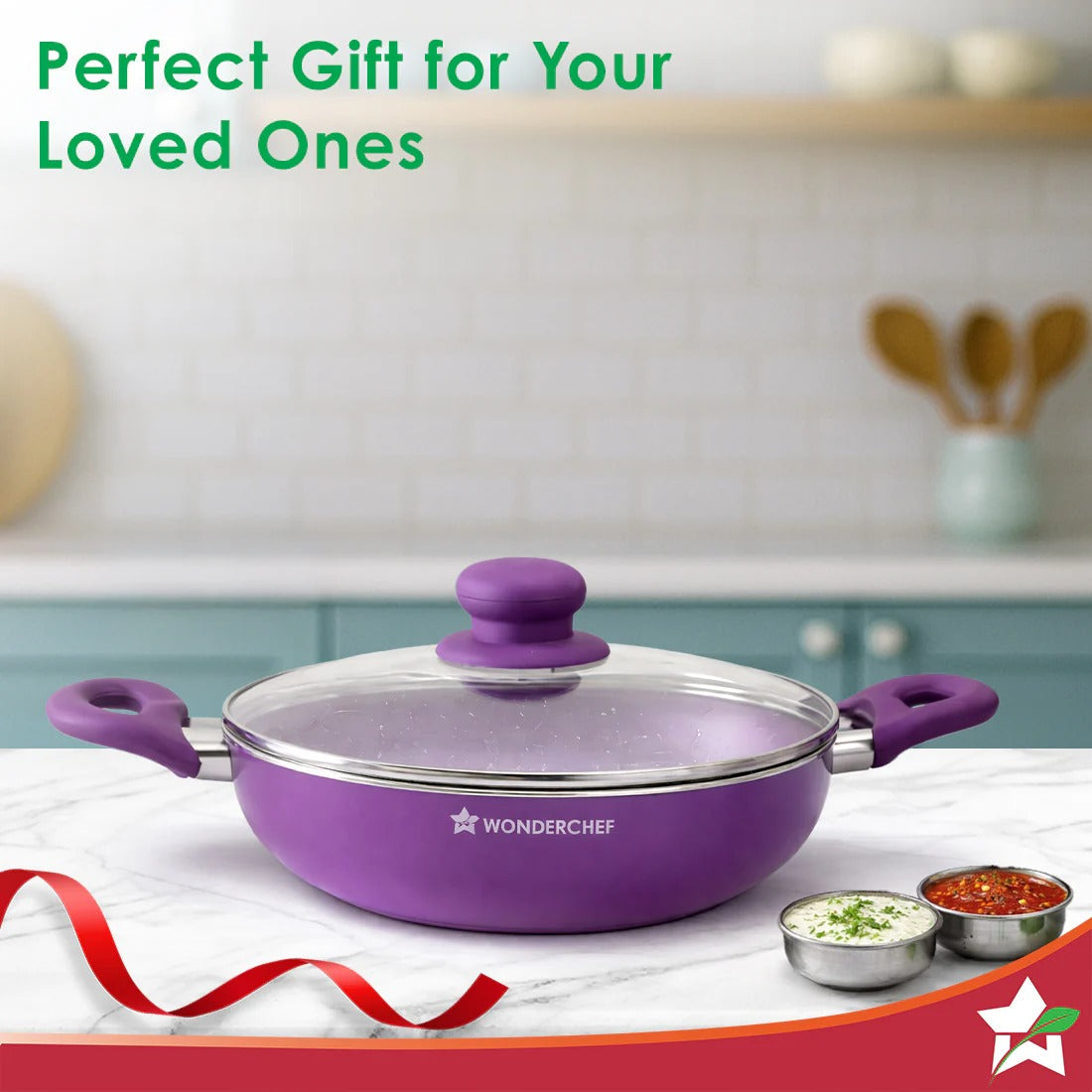 Wonderchef Orchid Kadhai 24cm