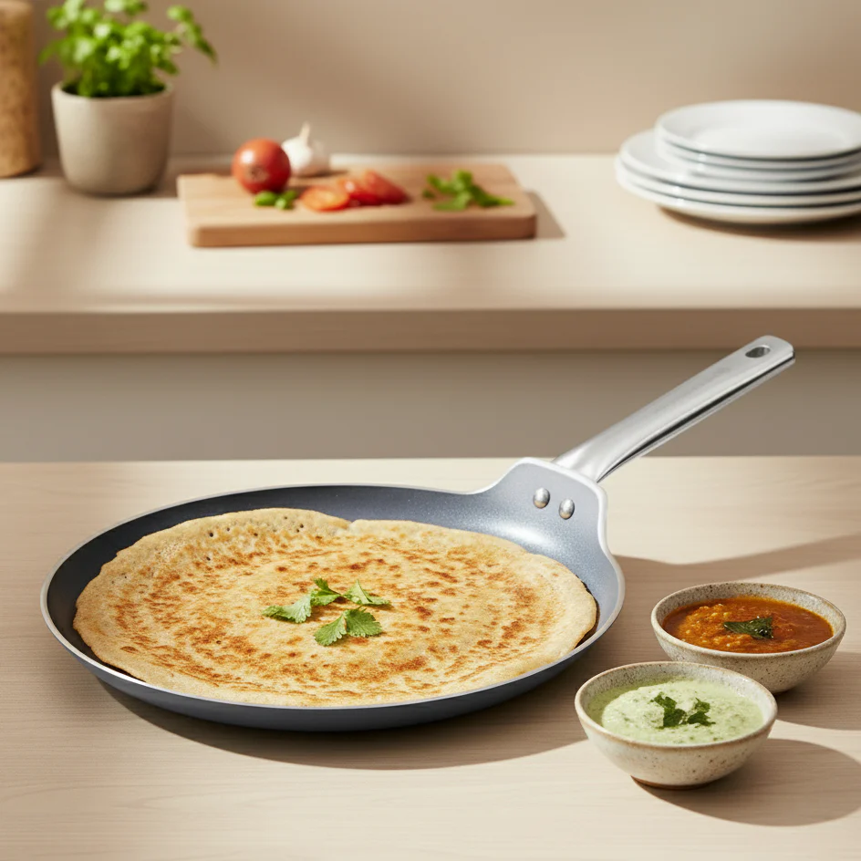 Wonderchef Eco Glide Dosa Tawa Ceramic 28cm Chemical-Free Coating