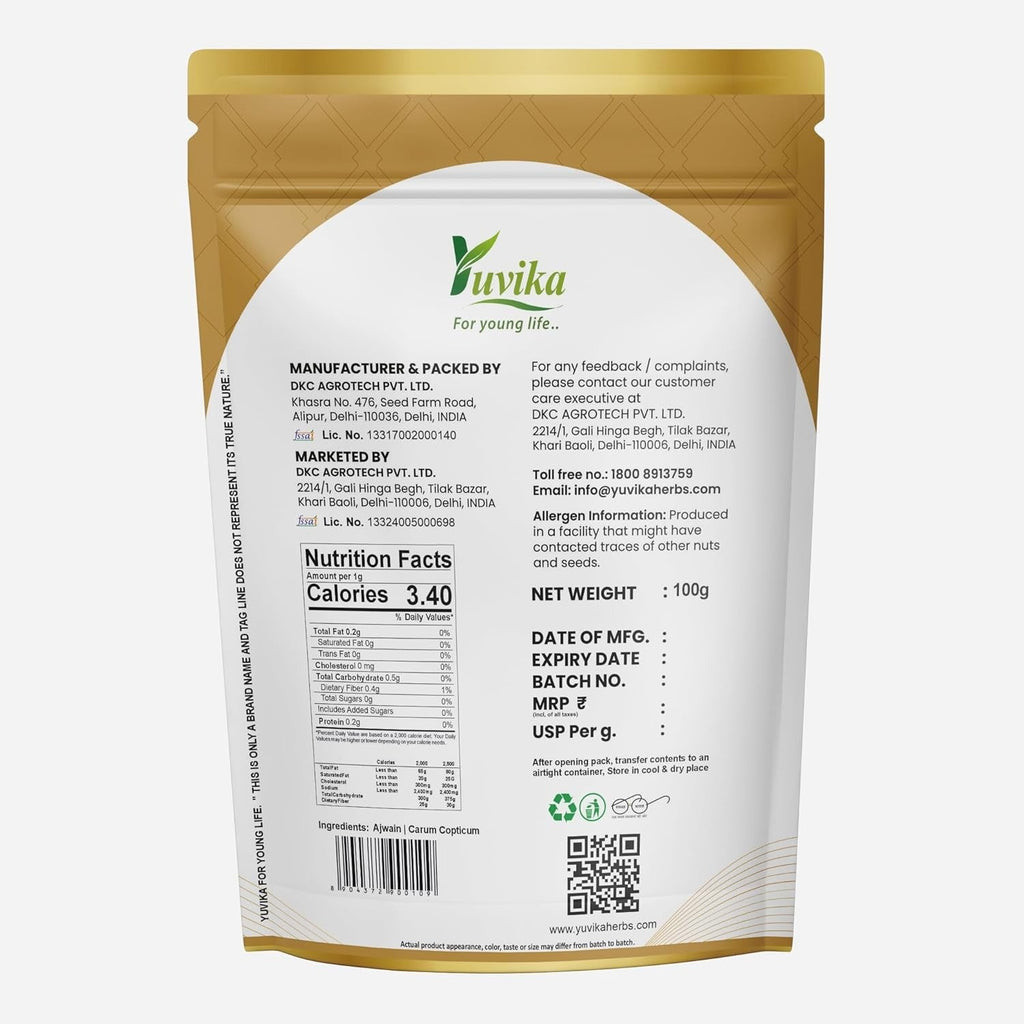Yuvika Ajwain - Carum Copticum - Carom Seeds